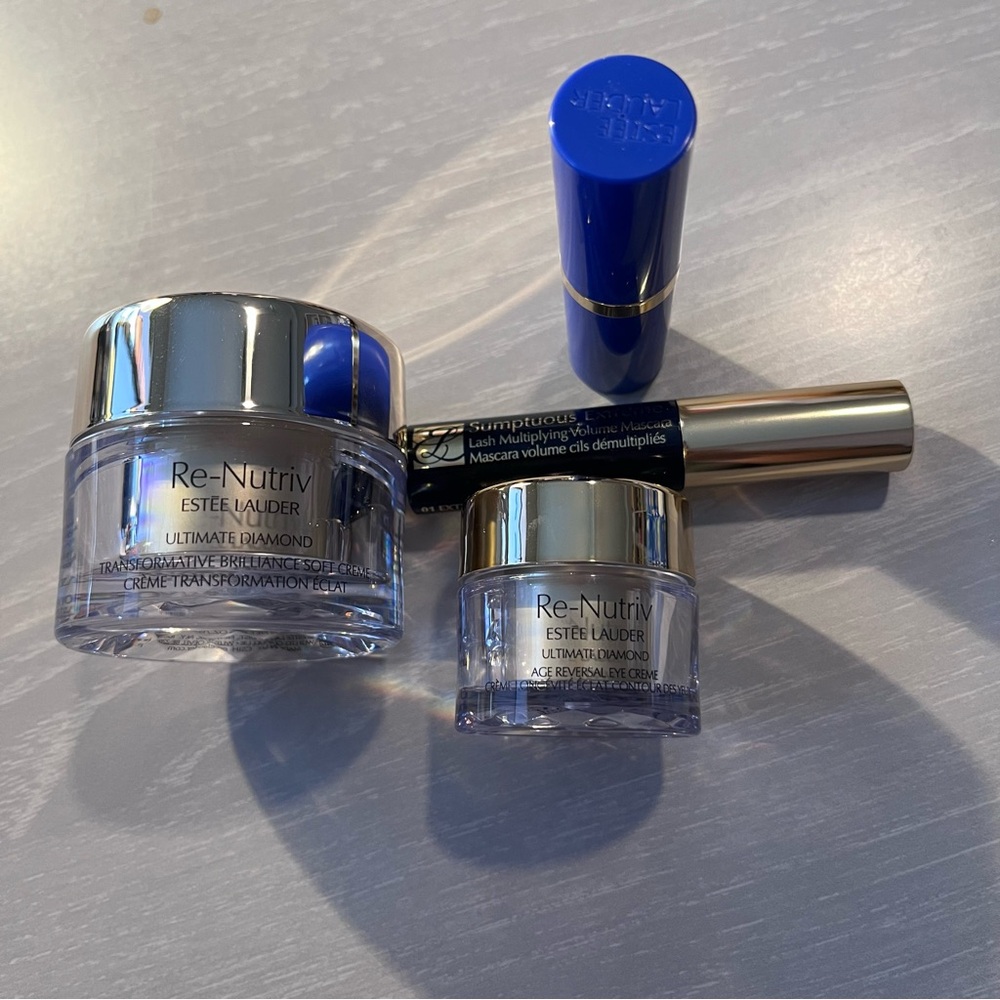 Estee Lauder Re-Nutriv Skincare Collection - Silver and Blue